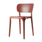 Contemporary Dining Chairs Plastic Dining Armless Side Chair for Home Use Red Open 1 Piece Clearhalo ' kitchen&dining_furn' 'Dining Chairs' 'Dining Tables & Seating' 'dining_chair' 'furn' 'furn_dining_chair' 'Furniture' 'furniture_dining_chair' 'Kitchen & Dining Furniture' 'kitchen' 3539657