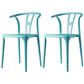 Contemporary Dining Chairs Plastic Dining Armless Side Chair for Home Use Light Blue Wishbone 2 Piece Set Clearhalo ' kitchen&dining_furn' 'Dining Chairs' 'Dining Tables & Seating' 'dining_chair' 'furn' 'furn_dining_chair' 'Furniture' 'furniture_dining_chair' 'Kitchen & Dining Furniture' 'kitchen' 3539670