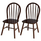 Nordic Style Solid Wood Dining Room Chair Windsor Back Side Chair for Home Use Walnut 2 Piece Set Clearhalo ' kitchen&dining_furn' 'Dining Chairs' 'Dining Tables & Seating' 'dining_chair' 'furn' 'furn_dining_chair' 'Furniture' 'furniture_dining_chair' 'Kitchen & Dining Furniture' 'kitchen' 3539692