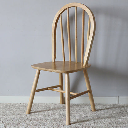 Nordic Style Solid Wood Dining Room Chair Windsor Back Side Chair for Home Use Natural 1 Piece Clearhalo ' kitchen&dining_furn' 'Dining Chairs' 'Dining Tables & Seating' 'dining_chair' 'furn' 'furn_dining_chair' 'Furniture' 'furniture_dining_chair' 'Kitchen & Dining Furniture' 'kitchen' 3539696