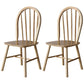 Nordic Style Solid Wood Dining Room Chair Windsor Back Side Chair for Home Use Natural 2 Piece Set Clearhalo ' kitchen&dining_furn' 'Dining Chairs' 'Dining Tables & Seating' 'dining_chair' 'furn' 'furn_dining_chair' 'Furniture' 'furniture_dining_chair' 'Kitchen & Dining Furniture' 'kitchen' 3539699