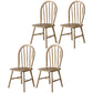 Nordic Style Solid Wood Dining Room Chair Windsor Back Side Chair for Home Use Natural 4 Piece Set Clearhalo ' kitchen&dining_furn' 'Dining Chairs' 'Dining Tables & Seating' 'dining_chair' 'furn' 'furn_dining_chair' 'Furniture' 'furniture_dining_chair' 'Kitchen & Dining Furniture' 'kitchen' 3539700