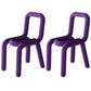 Colorful Modern Style Restaurant Side Chair Flannel Open Back Dining Chair Purple 2 Piece Set Clearhalo ' kitchen&dining_furn' 'Dining Chairs' 'Dining Tables & Seating' 'dining_chair' 'furn' 'furn_dining_chair' 'Furniture' 'furniture_dining_chair' 'Kitchen & Dining Furniture' 'kitchen' 3539714