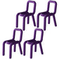 Colorful Modern Style Restaurant Side Chair Flannel Open Back Dining Chair Purple 4 Piece Set Clearhalo ' kitchen&dining_furn' 'Dining Chairs' 'Dining Tables & Seating' 'dining_chair' 'furn' 'furn_dining_chair' 'Furniture' 'furniture_dining_chair' 'Kitchen & Dining Furniture' 'kitchen' 3539716