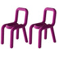 Colorful Modern Style Restaurant Side Chair Flannel Open Back Dining Chair Light Purple 2 Piece Set Clearhalo ' kitchen&dining_furn' 'Dining Chairs' 'Dining Tables & Seating' 'dining_chair' 'furn' 'furn_dining_chair' 'Furniture' 'furniture_dining_chair' 'Kitchen & Dining Furniture' 'kitchen' 3539720