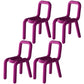 Colorful Modern Style Restaurant Side Chair Flannel Open Back Dining Chair Light Purple 4 Piece Set Clearhalo ' kitchen&dining_furn' 'Dining Chairs' 'Dining Tables & Seating' 'dining_chair' 'furn' 'furn_dining_chair' 'Furniture' 'furniture_dining_chair' 'Kitchen & Dining Furniture' 'kitchen' 3539722