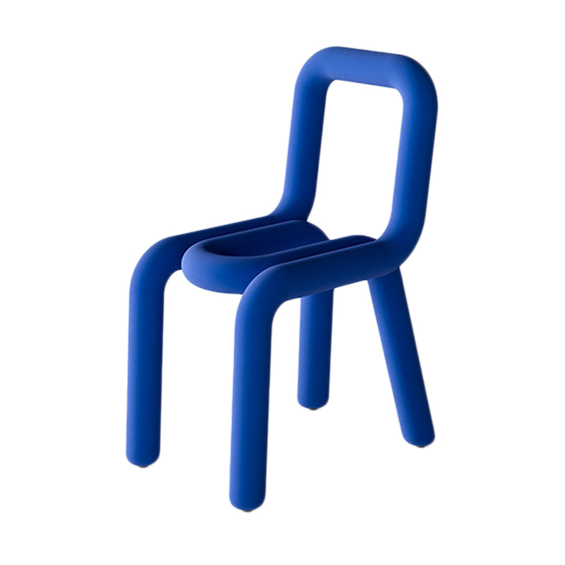 Colorful Modern Style Restaurant Side Chair Flannel Open Back Dining Chair Blue 1 Piece Clearhalo ' kitchen&dining_furn' 'Dining Chairs' 'Dining Tables & Seating' 'dining_chair' 'furn' 'furn_dining_chair' 'Furniture' 'furniture_dining_chair' 'Kitchen & Dining Furniture' 'kitchen' 3539723