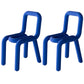 Colorful Modern Style Restaurant Side Chair Flannel Open Back Dining Chair Blue 2 Piece Set Clearhalo ' kitchen&dining_furn' 'Dining Chairs' 'Dining Tables & Seating' 'dining_chair' 'furn' 'furn_dining_chair' 'Furniture' 'furniture_dining_chair' 'Kitchen & Dining Furniture' 'kitchen' 3539726
