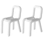 Colorful Modern Style Restaurant Side Chair Flannel Open Back Dining Chair White 2 Piece Set Clearhalo ' kitchen&dining_furn' 'Dining Chairs' 'Dining Tables & Seating' 'dining_chair' 'furn' 'furn_dining_chair' 'Furniture' 'furniture_dining_chair' 'Kitchen & Dining Furniture' 'kitchen' 3539738