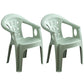 Contemporary Plastic Dining Armchair Slat Back Stacking Side Chair for Home Green 2 Piece Set Clearhalo ' kitchen&dining_furn' 'Dining Chairs' 'Dining Tables & Seating' 'dining_chair' 'furn' 'furn_dining_chair' 'Furniture' 'furniture_dining_chair' 'Kitchen & Dining Furniture' 'kitchen' 3539747