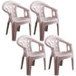 Contemporary Plastic Dining Armchair Slat Back Stacking Side Chair for Home Pink 4 Piece Set Clearhalo ' kitchen&dining_furn' 'Dining Chairs' 'Dining Tables & Seating' 'dining_chair' 'furn' 'furn_dining_chair' 'Furniture' 'furniture_dining_chair' 'Kitchen & Dining Furniture' 'kitchen' 3539769
