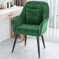 Scandinavian Style Metal Dining Chair Bedroom Solid Back Dining Arm Chairs Green 1 Piece Black Clearhalo ' kitchen&dining_furn' 'Dining Chairs' 'Dining Tables & Seating' 'dining_chair' 'furn' 'furn_dining_chair' 'Furniture' 'furniture_dining_chair' 'Kitchen & Dining Furniture' 'kitchen' 3539775