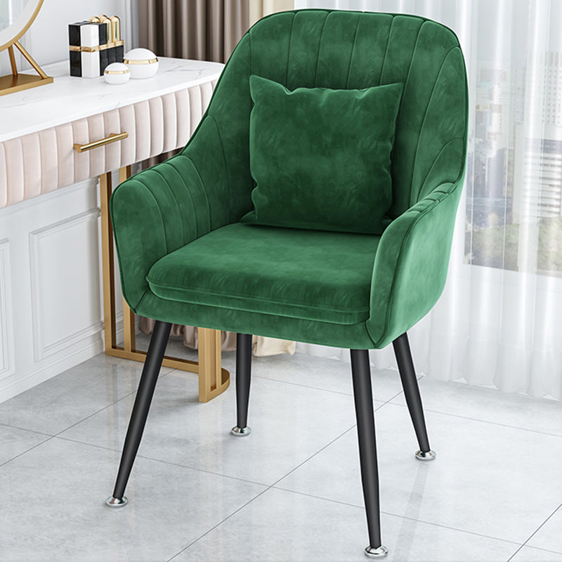 Scandinavian Style Metal Dining Chair Bedroom Solid Back Dining Arm Chairs Green 1 Piece Black Clearhalo ' kitchen&dining_furn' 'Dining Chairs' 'Dining Tables & Seating' 'dining_chair' 'furn' 'furn_dining_chair' 'Furniture' 'furniture_dining_chair' 'Kitchen & Dining Furniture' 'kitchen' 3539775