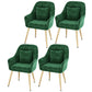 Scandinavian Style Metal Dining Chair Bedroom Solid Back Dining Arm Chairs Green 4 Piece Set Brass Gold Clearhalo ' kitchen&dining_furn' 'Dining Chairs' 'Dining Tables & Seating' 'dining_chair' 'furn' 'furn_dining_chair' 'Furniture' 'furniture_dining_chair' 'Kitchen & Dining Furniture' 'kitchen' 3539785