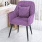 Scandinavian Style Metal Dining Chair Bedroom Solid Back Dining Arm Chairs Purple 1 Piece Black Clearhalo ' kitchen&dining_furn' 'Dining Chairs' 'Dining Tables & Seating' 'dining_chair' 'furn' 'furn_dining_chair' 'Furniture' 'furniture_dining_chair' 'Kitchen & Dining Furniture' 'kitchen' 3539786