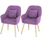 Scandinavian Style Metal Dining Chair Bedroom Solid Back Dining Arm Chairs Purple 2 Piece Set Brass Gold Clearhalo ' kitchen&dining_furn' 'Dining Chairs' 'Dining Tables & Seating' 'dining_chair' 'furn' 'furn_dining_chair' 'Furniture' 'furniture_dining_chair' 'Kitchen & Dining Furniture' 'kitchen' 3539794