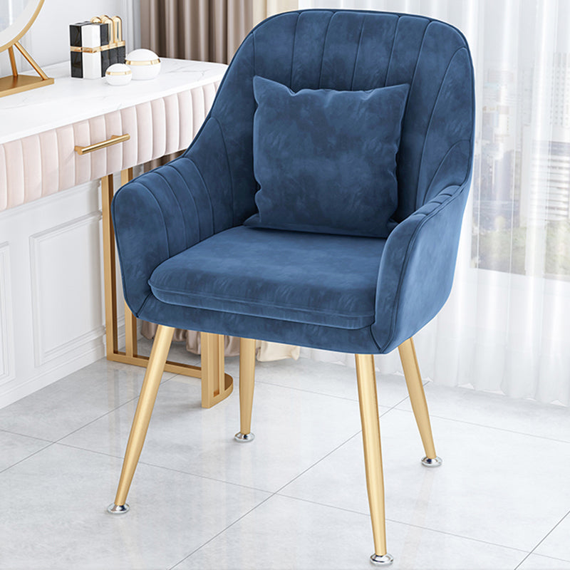 Scandinavian Style Metal Dining Chair Bedroom Solid Back Dining Arm Chairs Ocean Blue 1 Piece Brass Gold Clearhalo ' kitchen&dining_furn' 'Dining Chairs' 'Dining Tables & Seating' 'dining_chair' 'furn' 'furn_dining_chair' 'Furniture' 'furniture_dining_chair' 'Kitchen & Dining Furniture' 'kitchen' 3539799