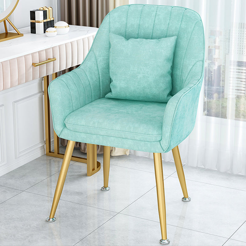 Scandinavian Style Metal Dining Chair Bedroom Solid Back Dining Arm Chairs Lake Blue 1 Piece Brass Gold Clearhalo ' kitchen&dining_furn' 'Dining Chairs' 'Dining Tables & Seating' 'dining_chair' 'furn' 'furn_dining_chair' 'Furniture' 'furniture_dining_chair' 'Kitchen & Dining Furniture' 'kitchen' 3539811