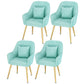 Scandinavian Style Metal Dining Chair Bedroom Solid Back Dining Arm Chairs Lake Blue 4 Piece Set Brass Gold Clearhalo ' kitchen&dining_furn' 'Dining Chairs' 'Dining Tables & Seating' 'dining_chair' 'furn' 'furn_dining_chair' 'Furniture' 'furniture_dining_chair' 'Kitchen & Dining Furniture' 'kitchen' 3539813