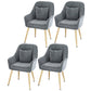 Scandinavian Style Metal Dining Chair Bedroom Solid Back Dining Arm Chairs Grey 4 Piece Set Brass Gold Clearhalo ' kitchen&dining_furn' 'Dining Chairs' 'Dining Tables & Seating' 'dining_chair' 'furn' 'furn_dining_chair' 'Furniture' 'furniture_dining_chair' 'Kitchen & Dining Furniture' 'kitchen' 3539822