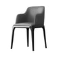 Contemporary Square Leather Dining Side Arm Chair for Kitchen with Wooden Legs Clearhalo ' kitchen&dining_furn' 'Dining Chairs' 'Dining Tables & Seating' 'dining_chair' 'furn' 'furn_dining_chair' 'Furniture' 'furniture_dining_chair' 'Kitchen & Dining Furniture' 'kitchen' 3539834