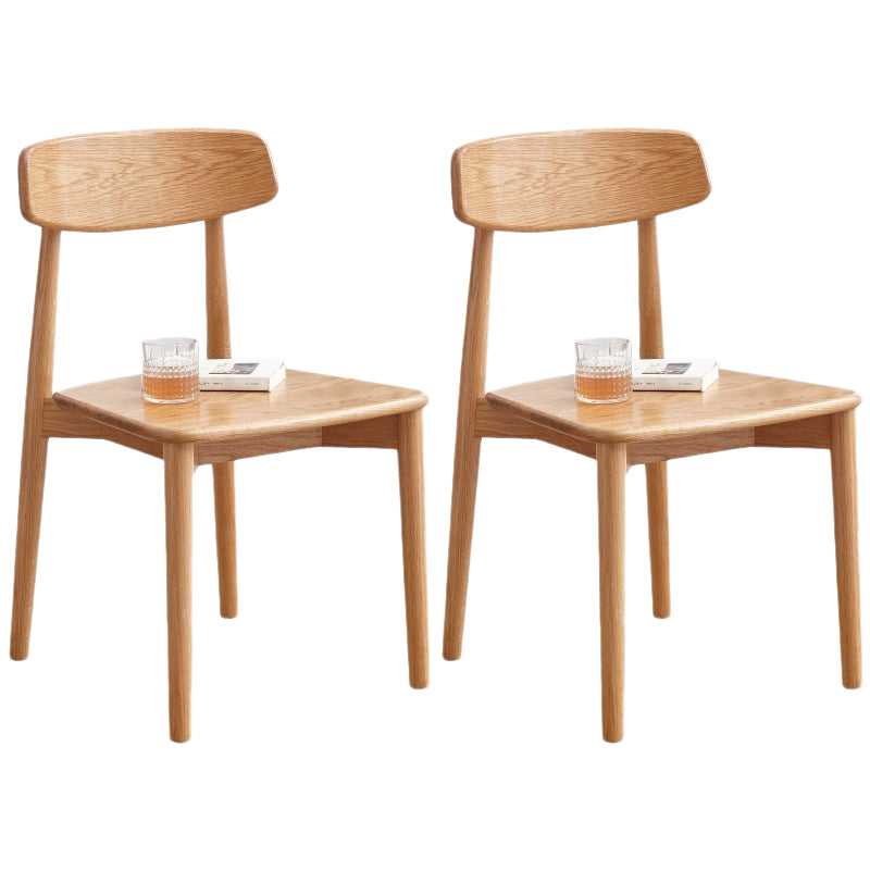 Modern Wood Indoor-Outdoor Chair Dining Room Armless Open Back Dining Side Chair Natural 2 Piece Set Natural Wood Clearhalo ' kitchen&dining_furn' 'Dining Chairs' 'Dining Tables & Seating' 'dining_chair' 'furn' 'furn_dining_chair' 'Furniture' 'furniture_dining_chair' 'Kitchen & Dining Furniture' 'kitchen' 3539860