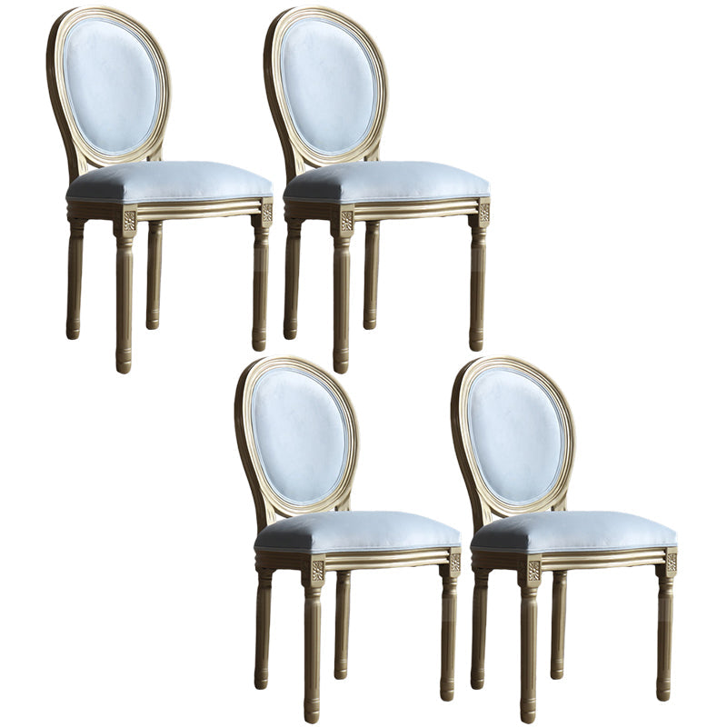 Traditional Velvet Dining Chair 38''H King Louis Back Side Chair with 4 Legs for Restaurant Light Blue 4 Piece Set Clearhalo ' kitchen&dining_furn' 'Dining Chairs' 'Dining Tables & Seating' 'dining_chair' 'furn' 'furn_dining_chair' 'Furniture' 'furniture_dining_chair' 'Kitchen & Dining Furniture' 'kitchen' 3539940