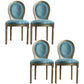 Traditional Velvet Dining Chair 38''H King Louis Back Side Chair with 4 Legs for Restaurant Blue 4 Piece Set Clearhalo ' kitchen&dining_furn' 'Dining Chairs' 'Dining Tables & Seating' 'dining_chair' 'furn' 'furn_dining_chair' 'Furniture' 'furniture_dining_chair' 'Kitchen & Dining Furniture' 'kitchen' 3539950