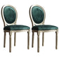 Traditional Velvet Dining Chair 38''H King Louis Back Side Chair with 4 Legs for Restaurant Dark Green 2 Piece Set Clearhalo ' kitchen&dining_furn' 'Dining Chairs' 'Dining Tables & Seating' 'dining_chair' 'furn' 'furn_dining_chair' 'Furniture' 'furniture_dining_chair' 'Kitchen & Dining Furniture' 'kitchen' 3539952