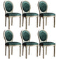 Traditional Velvet Dining Chair 38''H King Louis Back Side Chair with 4 Legs for Restaurant Dark Green 6 Piece Set Clearhalo ' kitchen&dining_furn' 'Dining Chairs' 'Dining Tables & Seating' 'dining_chair' 'furn' 'furn_dining_chair' 'Furniture' 'furniture_dining_chair' 'Kitchen & Dining Furniture' 'kitchen' 3539954