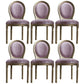 Traditional Velvet Dining Chair 38''H King Louis Back Side Chair with 4 Legs for Restaurant Purple Pink 6 Piece Set Clearhalo ' kitchen&dining_furn' 'Dining Chairs' 'Dining Tables & Seating' 'dining_chair' 'furn' 'furn_dining_chair' 'Furniture' 'furniture_dining_chair' 'Kitchen & Dining Furniture' 'kitchen' 3539960