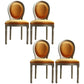Traditional Velvet Dining Chair 38''H King Louis Back Side Chair with 4 Legs for Restaurant Orange 4 Piece Set Clearhalo ' kitchen&dining_furn' 'Dining Chairs' 'Dining Tables & Seating' 'dining_chair' 'furn' 'furn_dining_chair' 'Furniture' 'furniture_dining_chair' 'Kitchen & Dining Furniture' 'kitchen' 3539962