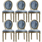 Traditional Velvet Dining Chair 38''H King Louis Back Side Chair with 4 Legs for Restaurant Gray Blue 6 Piece Set Clearhalo ' kitchen&dining_furn' 'Dining Chairs' 'Dining Tables & Seating' 'dining_chair' 'furn' 'furn_dining_chair' 'Furniture' 'furniture_dining_chair' 'Kitchen & Dining Furniture' 'kitchen' 3539966