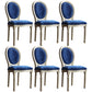 Traditional Velvet Dining Chair 38''H King Louis Back Side Chair with 4 Legs for Restaurant Dark Blue 6 Piece Set Clearhalo ' kitchen&dining_furn' 'Dining Chairs' 'Dining Tables & Seating' 'dining_chair' 'furn' 'furn_dining_chair' 'Furniture' 'furniture_dining_chair' 'Kitchen & Dining Furniture' 'kitchen' 3539969