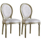 Traditional Velvet Dining Chair 38''H King Louis Back Side Chair with 4 Legs for Restaurant Off-White 2 Piece Set Clearhalo ' kitchen&dining_furn' 'Dining Chairs' 'Dining Tables & Seating' 'dining_chair' 'furn' 'furn_dining_chair' 'Furniture' 'furniture_dining_chair' 'Kitchen & Dining Furniture' 'kitchen' 3539970