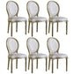 Traditional Velvet Dining Chair 38''H King Louis Back Side Chair with 4 Legs for Restaurant Off-White 6 Piece Set Clearhalo ' kitchen&dining_furn' 'Dining Chairs' 'Dining Tables & Seating' 'dining_chair' 'furn' 'furn_dining_chair' 'Furniture' 'furniture_dining_chair' 'Kitchen & Dining Furniture' 'kitchen' 3539972