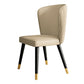Contemporary Style Leather Chair Armless Parsons Chair with Wooden Legs for Dining Room Beige 1 Piece Clearhalo ' kitchen&dining_furn' 'Dining Chairs' 'Dining Tables & Seating' 'dining_chair' 'furn' 'furn_dining_chair' 'Furniture' 'furniture_dining_chair' 'Kitchen & Dining Furniture' 'kitchen' 3539974