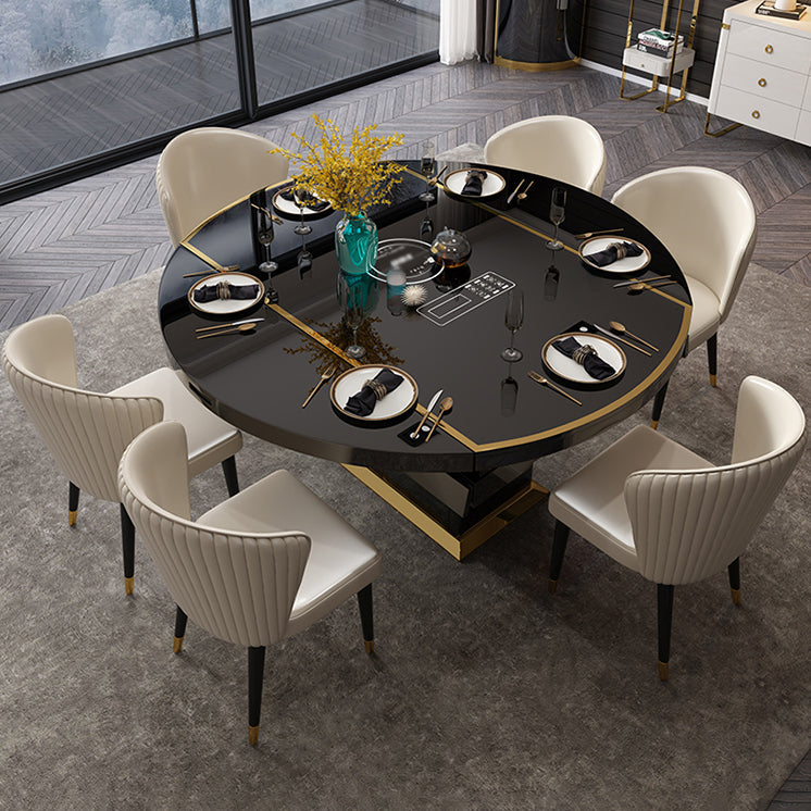 Contemporary Style Leather Chair Armless Parsons Chair with Wooden Legs for Dining Room Clearhalo ' kitchen&dining_furn' 'Dining Chairs' 'Dining Tables & Seating' 'dining_chair' 'furn' 'furn_dining_chair' 'Furniture' 'furniture_dining_chair' 'Kitchen & Dining Furniture' 'kitchen' 3539984