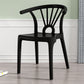 Modern Dining Windsor Back Chairs Plastic Dining Armless Chair for Kitchen Black 1 Piece Clearhalo ' kitchen&dining_furn' 'Dining Chairs' 'Dining Tables & Seating' 'dining_chair' 'furn' 'furn_dining_chair' 'Furniture' 'furniture_dining_chair' 'Kitchen & Dining Furniture' 'kitchen' 3540008