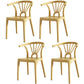 Modern Dining Windsor Back Chairs Plastic Dining Armless Chair for Kitchen Khaki 4 Piece Set Clearhalo ' kitchen&dining_furn' 'Dining Chairs' 'Dining Tables & Seating' 'dining_chair' 'furn' 'furn_dining_chair' 'Furniture' 'furniture_dining_chair' 'Kitchen & Dining Furniture' 'kitchen' 3540017