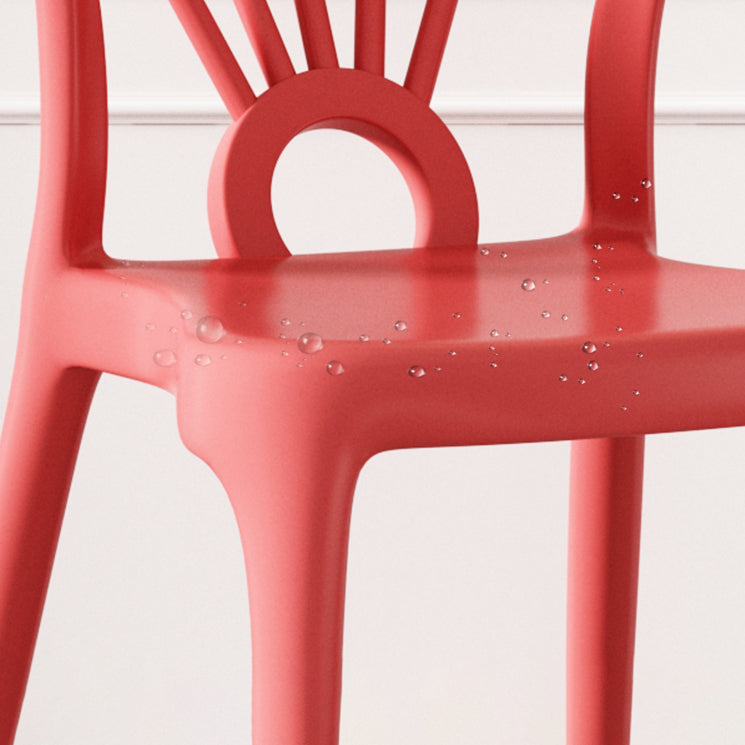 Modern Dining Windsor Back Chairs Plastic Dining Armless Chair for Kitchen Clearhalo ' kitchen&dining_furn' 'Dining Chairs' 'Dining Tables & Seating' 'dining_chair' 'furn' 'furn_dining_chair' 'Furniture' 'furniture_dining_chair' 'Kitchen & Dining Furniture' 'kitchen' 3540022