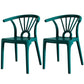 Modern Dining Windsor Back Chairs Plastic Dining Armless Chair for Kitchen Blue 2 Piece Set Clearhalo ' kitchen&dining_furn' 'Dining Chairs' 'Dining Tables & Seating' 'dining_chair' 'furn' 'furn_dining_chair' 'Furniture' 'furniture_dining_chair' 'Kitchen & Dining Furniture' 'kitchen' 3540032