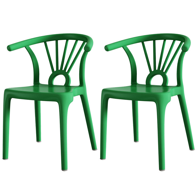 Modern Dining Windsor Back Chairs Plastic Dining Armless Chair for Kitchen Green 2 Piece Set Clearhalo ' kitchen&dining_furn' 'Dining Chairs' 'Dining Tables & Seating' 'dining_chair' 'furn' 'furn_dining_chair' 'Furniture' 'furniture_dining_chair' 'Kitchen & Dining Furniture' 'kitchen' 3540035