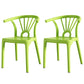 Modern Dining Windsor Back Chairs Plastic Dining Armless Chair for Kitchen Light Green 2 Piece Set Clearhalo ' kitchen&dining_furn' 'Dining Chairs' 'Dining Tables & Seating' 'dining_chair' 'furn' 'furn_dining_chair' 'Furniture' 'furniture_dining_chair' 'Kitchen & Dining Furniture' 'kitchen' 3540053