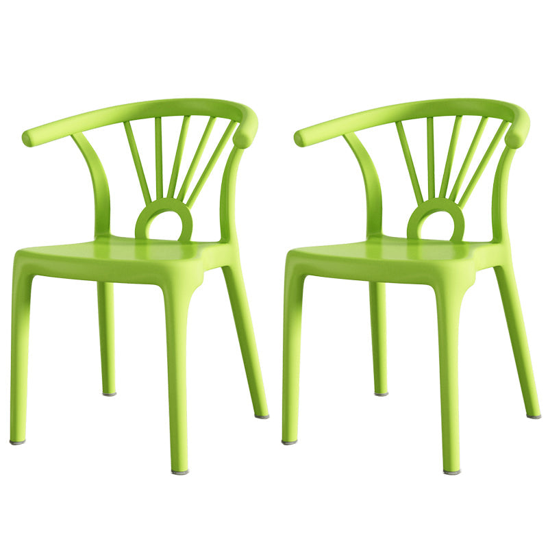 Modern Dining Windsor Back Chairs Plastic Dining Armless Chair for Kitchen Light Green 2 Piece Set Clearhalo ' kitchen&dining_furn' 'Dining Chairs' 'Dining Tables & Seating' 'dining_chair' 'furn' 'furn_dining_chair' 'Furniture' 'furniture_dining_chair' 'Kitchen & Dining Furniture' 'kitchen' 3540053