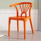 Modern Dining Windsor Back Chairs Plastic Dining Armless Chair for Kitchen Orange 1 Piece Clearhalo ' kitchen&dining_furn' 'Dining Chairs' 'Dining Tables & Seating' 'dining_chair' 'furn' 'furn_dining_chair' 'Furniture' 'furniture_dining_chair' 'Kitchen & Dining Furniture' 'kitchen' 3540055