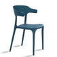 Plastic Dining Arm Chairs Kitchen Open Back Stackable Armchairs Indoor Peacock Blue 1 Piece Clearhalo ' kitchen&dining_furn' 'Dining Chairs' 'Dining Tables & Seating' 'dining_chair' 'furn' 'furn_dining_chair' 'Furniture' 'furniture_dining_chair' 'Kitchen & Dining Furniture' 'kitchen' 3540071