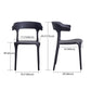 Plastic Dining Arm Chairs Kitchen Open Back Stackable Armchairs Indoor Clearhalo ' kitchen&dining_furn' 'Dining Chairs' 'Dining Tables & Seating' 'dining_chair' 'furn' 'furn_dining_chair' 'Furniture' 'furniture_dining_chair' 'Kitchen & Dining Furniture' 'kitchen' 3540076