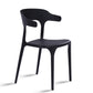 Plastic Dining Arm Chairs Kitchen Open Back Stackable Armchairs Indoor Black 1 Piece Clearhalo ' kitchen&dining_furn' 'Dining Chairs' 'Dining Tables & Seating' 'dining_chair' 'furn' 'furn_dining_chair' 'Furniture' 'furniture_dining_chair' 'Kitchen & Dining Furniture' 'kitchen' 3540082