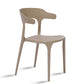 Plastic Dining Arm Chairs Kitchen Open Back Stackable Armchairs Indoor Khaki 1 Piece Clearhalo ' kitchen&dining_furn' 'Dining Chairs' 'Dining Tables & Seating' 'dining_chair' 'furn' 'furn_dining_chair' 'Furniture' 'furniture_dining_chair' 'Kitchen & Dining Furniture' 'kitchen' 3540091
